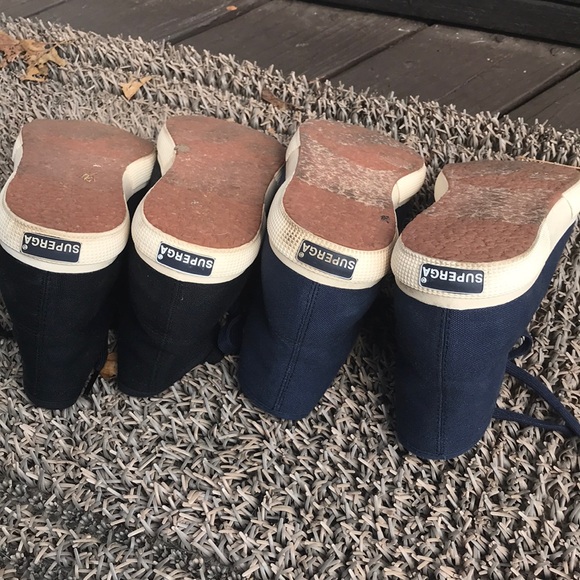 2 PAIR Superga HIGHTOPS - Picture 6 of 7